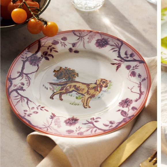Anthropologie Golden Retriever dessert plates - Picture 3 of 3